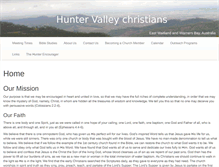 Tablet Screenshot of huntervalleychristians.org.au